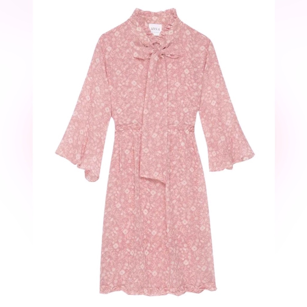 Misa Los Angeles Mia Dress In Pink Floral